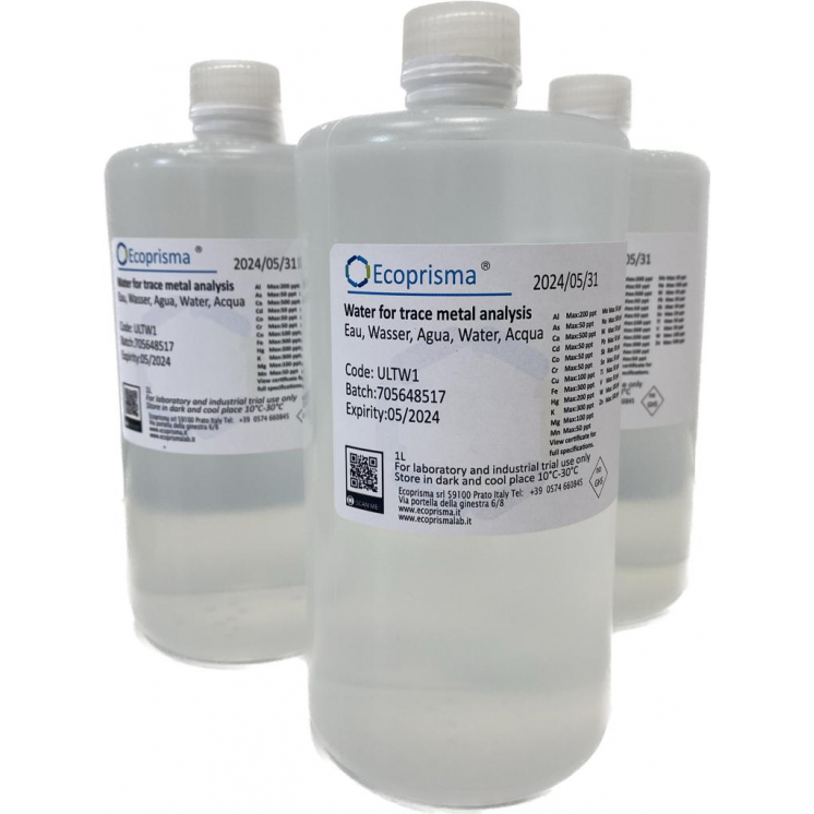 ULTW5 water for metal trace analysis  - 5 L plastic tank